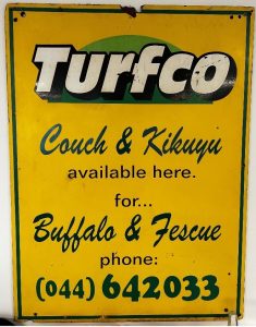 Turfco sign