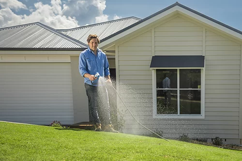 watering new lawn