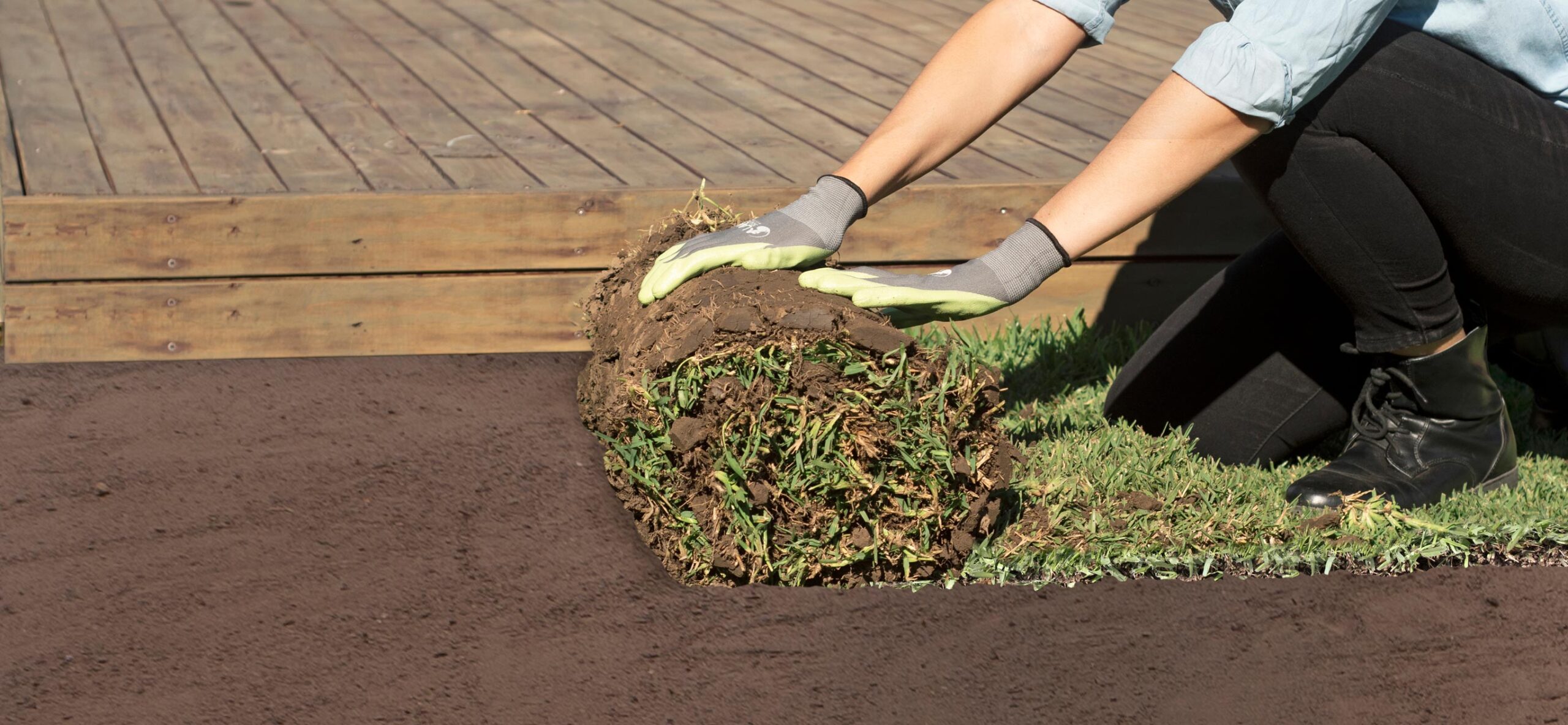 Laying turf